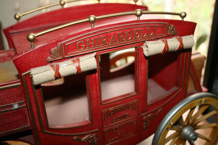 Vintage Ghirardelli Chocolate Stagecoach Carriage Promo Display 13x8.x 6.5