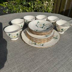 Vintage Crown Royal Tea Set, Fine Bone China, Made in England
