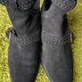 Ankle boots leather black women winter shoes Image 9