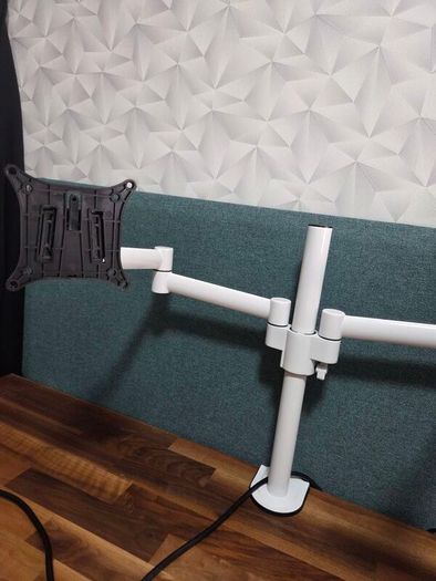 Heavy duty dual monitor arms