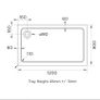 1200 x 900 shower trays in STOCK Image 4