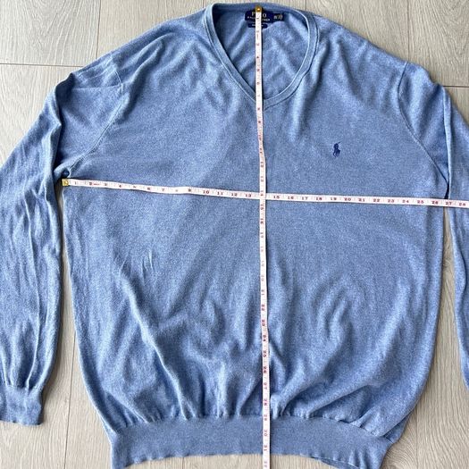 Polo Ralph Lauren Mens 3XL Blue Pima Cotton Jumper