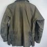 Vintage Barbour A100 Bedale 1990s sage green wax jacket Image 10