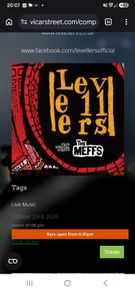 Levellers ticket Dublin October 23
