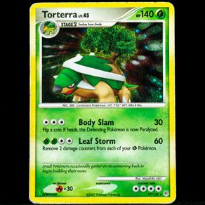 Torterra Lv.45 17/130 Holo Rare Diamond and Pearl Base Set Pokemon Card