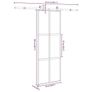 Sliding Door with Hardware Set 76x205 cm Tempered Glass&Aluminium Image 4