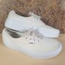 Womens VANS canvas trainers runners white Size UK 5 EU 38 juniors girls boys unisex Image 2