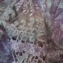 Elegant Lilac Lace Embroidered Evening Maxi Dress with Beaded Detail Image 3
