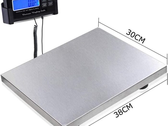 Heavy Duty Digital Platform Scale 300kg Large Parcel Postal Weighing Scale for Warehouse Shop Shipping and Commercial Use