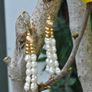Vintage 1940s Pearl Drop Earrings - 14ct Gold Image 4