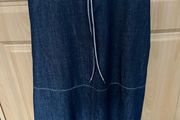 Ladies denim skirt with pockets size S elastic waist