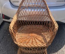 1960s child's  wicker chair