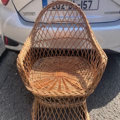 1960s child's  wicker chair