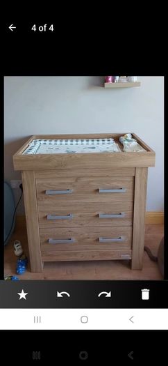 Cotbed and changing table