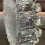 Heavy Glass Ashtray or Candle Holder made by Pukeberg Glasbruk Nybro Sweden Image 6