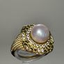 Sterling silver 925 ring with Edison Pearl Image 3