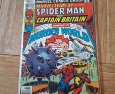 1970s Comic Marvel Team Up 66 featuring Spiderman and 1st full appearance of Arcade