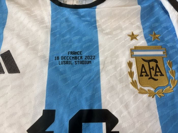 Lionel Messi Signed Argentina Qatar 2022 World Cup Final Winners Shirt Plus COA