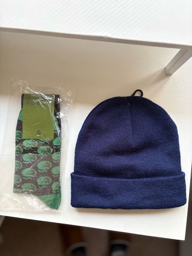 Corona hat and Jack Daniel socks