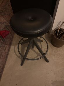IKEA sit/stand desk stool leather