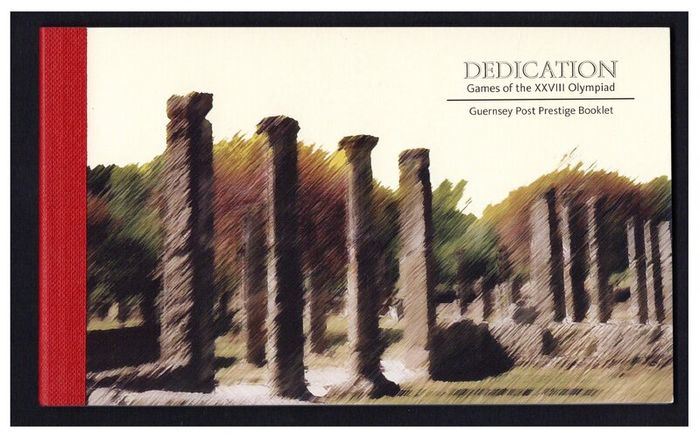 2004 Guernsey Olympic Games. Athens Games the 28th Olympics Queen Elizabeth Golden Jubilee Glorious Years Stamp Booklet Mint Never Hinged (MNH)