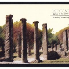 2004 Guernsey Olympic Games. Athens Games the 28th Olympics Queen Elizabeth Golden Jubilee Glorious Years Stamp Booklet Mint Never Hinged (MNH)