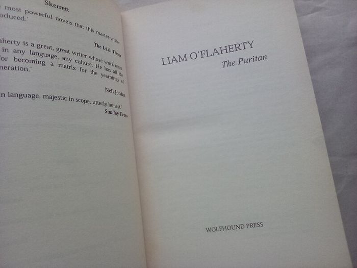 The Puritan by Liam O'Flaherty