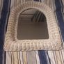 Wicker Wall Mirror and Mahogany colour wall mirror Image 5