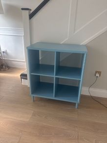 Blue storage unit - fits ikea or large baskets perfect