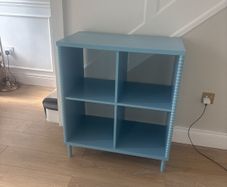 Blue storage unit - fits ikea or large baskets perfect