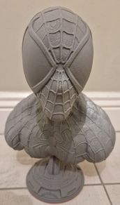 3D Printed Statue Bust (Unpainted) - Spiderman