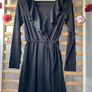 dress black H&M dress size 38(12) long sleeve wrap effect Image 2