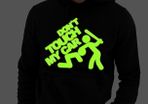 Don't touch my car hoodie glow in the dark logo hoodie cool funny hooded jumper