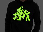 Don't touch my car hoodie glow in the dark logo hoodie cool funny hooded jumper