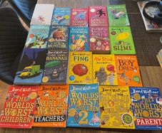 a big collection of David Walliams' books