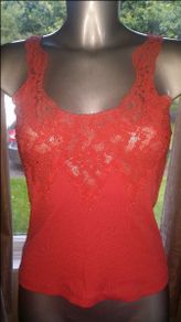 Monari peach lace cami top size UK10 EUR38 Postage included