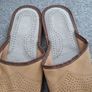 New. men's leather slippers Image 3