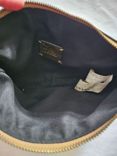 Zara Gold Patent Leather Shoulder Bag