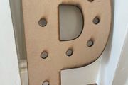 Wooden letter P