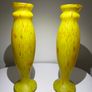 Pair of French Art Deco Mottled Glass Vases - Legras Style, 32.5cm Image 10