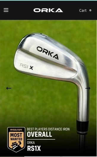Srixon Tour Cart Bag and ORKA RS1X Irons