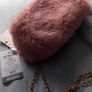 Faux fur pink shoulder clutch bag BNWT Image 5
