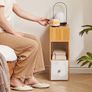 Bedside Table Set of 2, Small Narrow Nightstand Image 3