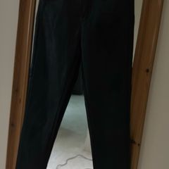 Mango Kids Black Coated Faux Leather Look Jeans - Size XS / Teen