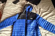 The North Face Blue &amp; Black Lightweight Puffer Jacket