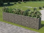 Gabion Raised Bed Galvanised Steel 450x50x100 cm