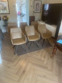 6 Dining swivel chairs