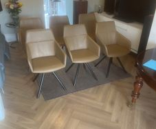 6 Dining swivel chairs