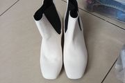 Primark  White Ankle Boots.  S.7.  New - No Tag.