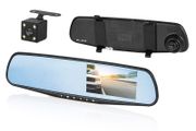 New DVR F600 4.5 Inch Full HD Video Mirror Car Front Rear Camera Mic # 1546